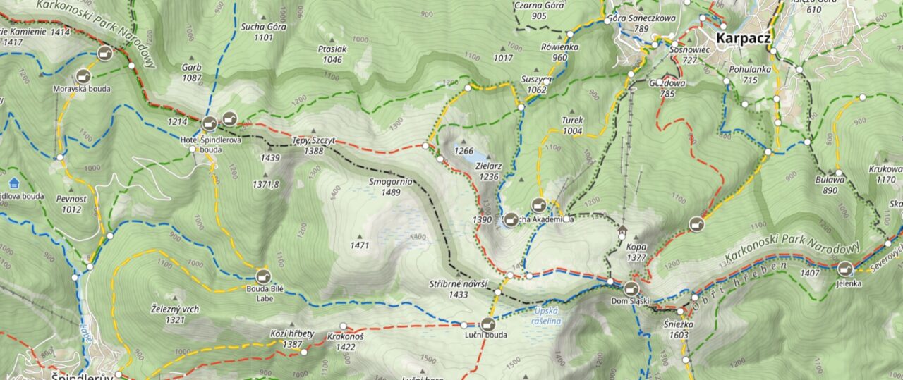 mapy turystyczne w gory