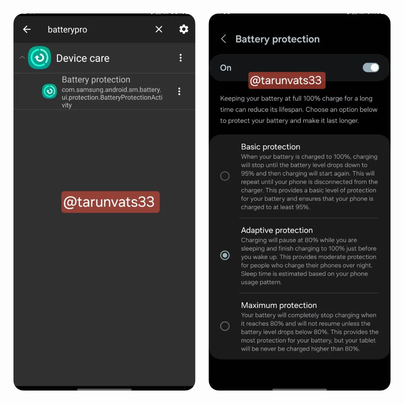 Samsung One UI 6.1 ochrona baterii