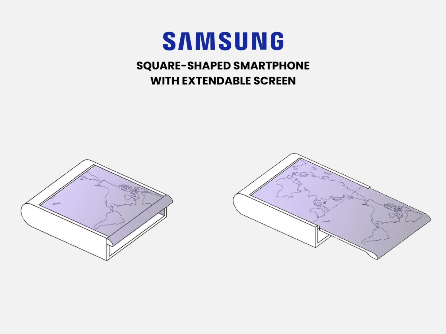Samsung skladany kwadratowy smartfon